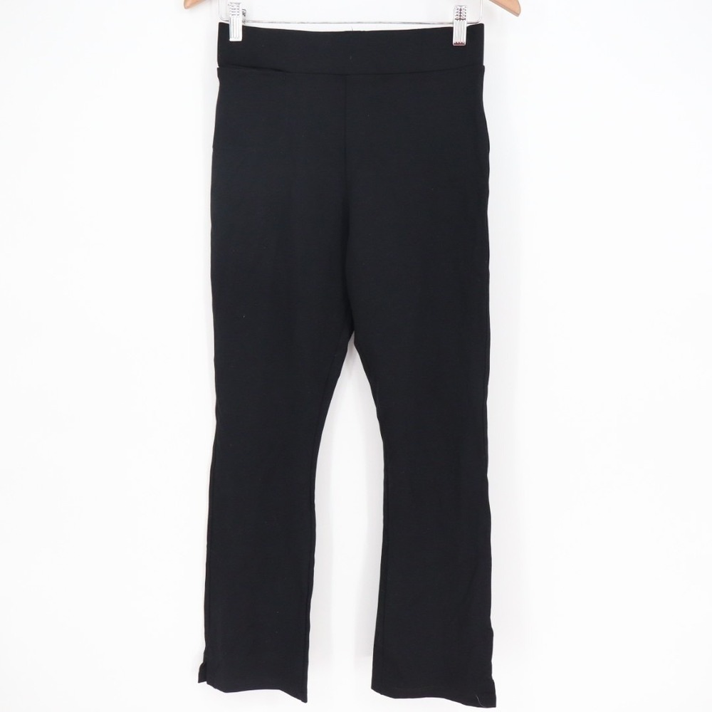 American Giant Ponte Kick Flare Pants Womens 6 Black Modal Stretch Streetwear - Picture 2 of 6